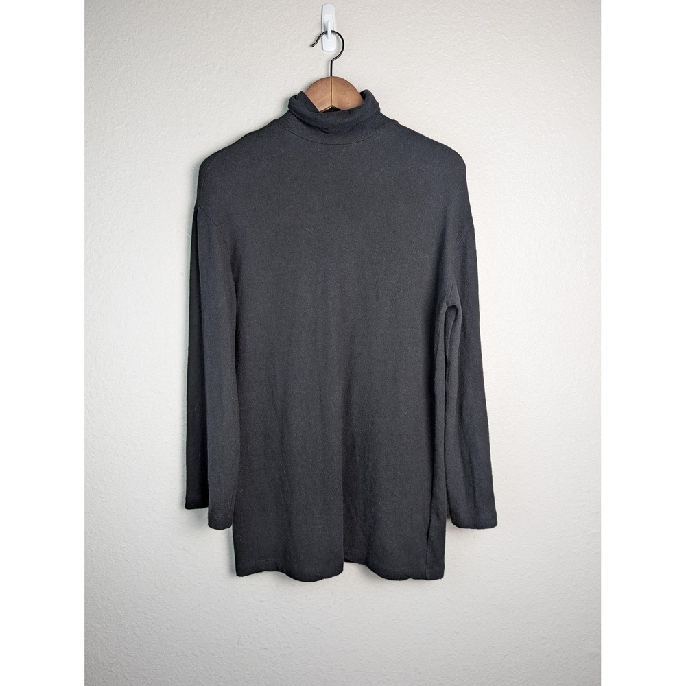 Reformation Sweater Pullover Womens M Black Turtleneck Long Sleeve Lyocell